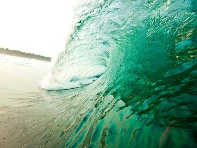 Close up of sea wave