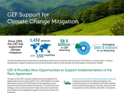 Cover image for publication "GEF Support for Climate Change Mitigation"