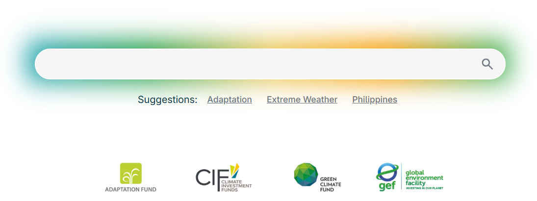 Screenshot of Climate Project Explorer